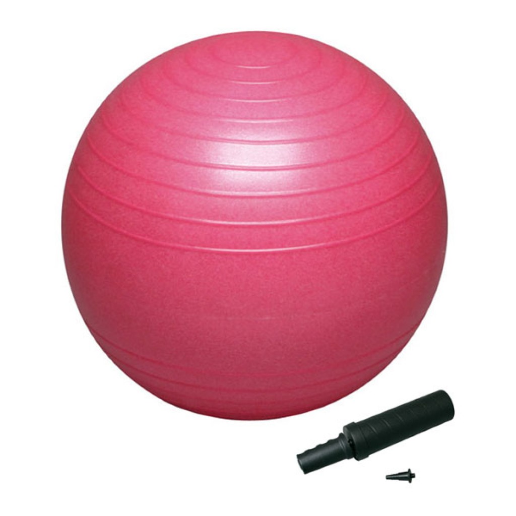 ハタ バランスボールセイフティー ポンプ付（直径約38cm・ピンク